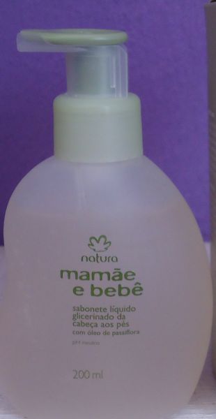 Sabonete Liq. Glicerinado da cabeça aos pés 200ml Mamãe e be